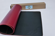 Load image into Gallery viewer, Leather Mat Black+Red